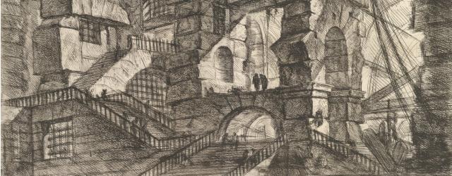 fragment De Gotische Boog, circa 1770 door Piranesi 